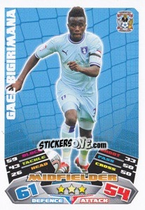 Sticker Gael Bigirimana - NPower Championship 2011-2012. Match Attax - Topps