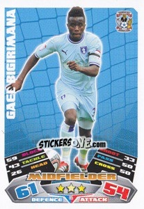 Sticker Gael Bigirimana - NPower Championship 2011-2012. Match Attax n. 85 - Topps