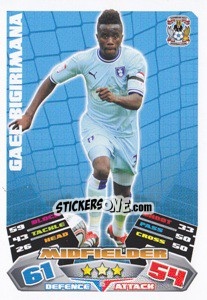 Figurina Gael Bigirimana - NPower Championship 2011-2012. Match Attax - Topps