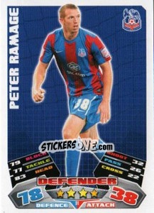 Sticker Peter Ramage - NPower Championship 2011-2012. Match Attax n. 91 - Topps