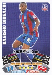 Sticker Kagisho Dikgacoi - NPower Championship 2011-2012. Match Attax n. 94 - Topps
