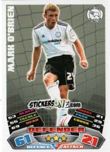 Sticker Mark O'Brien - NPower Championship 2011-2012. Match Attax n. 102 - Topps
