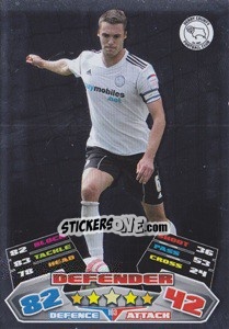 Figurina Jason Shackell - NPower Championship 2011-2012. Match Attax n. 103 - Topps