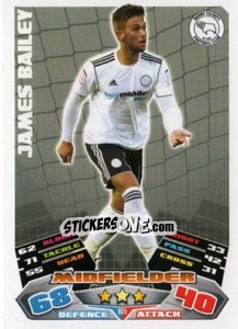 Sticker James Bailey - NPower Championship 2011-2012. Match Attax - Topps