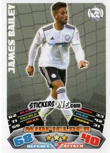 Cromo James Bailey - NPower Championship 2011-2012. Match Attax n. 105 - Topps