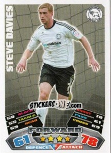 Sticker Steve Davies - NPower Championship 2011-2012. Match Attax - Topps