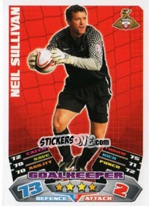 Sticker Neil Sullivan - NPower Championship 2011-2012. Match Attax - Topps