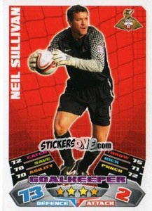 Sticker Neil Sullivan - NPower Championship 2011-2012. Match Attax n. 112 - Topps