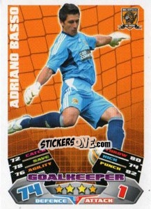 Figurina Adriano Basso - NPower Championship 2011-2012. Match Attax - Topps