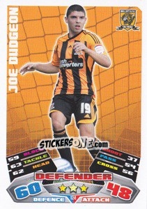 Cromo Joe Dudgeon - NPower Championship 2011-2012. Match Attax n. 124 - Topps