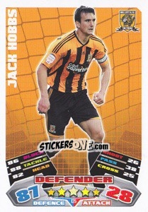 Sticker Jack Hobbs - NPower Championship 2011-2012. Match Attax n. 125 - Topps