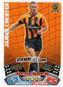 Sticker James Chester - NPower Championship 2011-2012. Match Attax - Topps