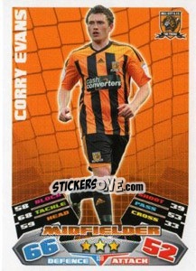 Cromo Corry Evans - NPower Championship 2011-2012. Match Attax - Topps
