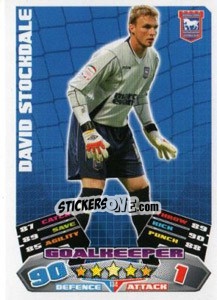 Sticker David Stockdale - NPower Championship 2011-2012. Match Attax - Topps