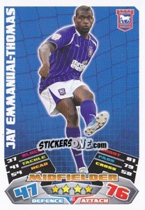 Sticker Jay Emmanual-Thomas - NPower Championship 2011-2012. Match Attax n. 141 - Topps