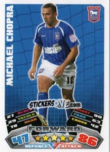 Sticker Michael Chopra - NPower Championship 2011-2012. Match Attax n. 142 - Topps