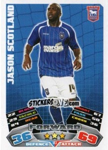 Sticker Jason Scotland - NPower Championship 2011-2012. Match Attax n. 143 - Topps