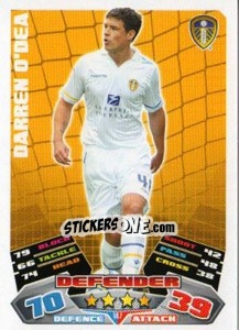 Sticker Darren O'Dea - NPower Championship 2011-2012. Match Attax n. 147 - Topps
