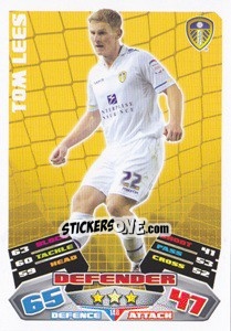 Sticker Tom Lees - NPower Championship 2011-2012. Match Attax - Topps