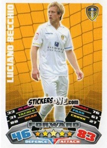 Sticker Luciano Becchio - NPower Championship 2011-2012. Match Attax n. 153 - Topps