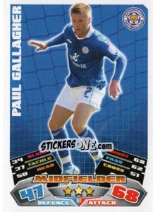 Sticker Paul Gallagher - NPower Championship 2011-2012. Match Attax n. 161 - Topps
