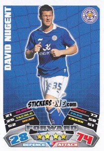 Sticker David Nugent - NPower Championship 2011-2012. Match Attax - Topps