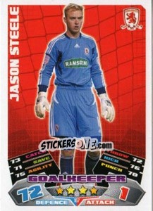 Sticker Jason Steele - NPower Championship 2011-2012. Match Attax n. 167 - Topps