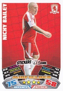 Cromo Nicky Bailey - NPower Championship 2011-2012. Match Attax - Topps