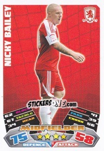 Sticker Nicky Bailey - NPower Championship 2011-2012. Match Attax n. 174 - Topps