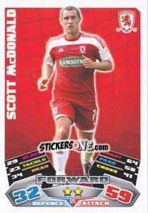 Sticker Scott McDonald - NPower Championship 2011-2012. Match Attax - Topps