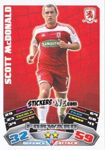 Sticker Scott McDonald - NPower Championship 2011-2012. Match Attax n. 175 - Topps