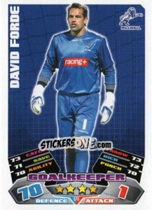Sticker David Forge - NPower Championship 2011-2012. Match Attax - Topps