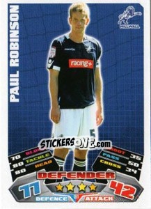 Sticker Paul Robinson - NPower Championship 2011-2012. Match Attax n. 181 - Topps