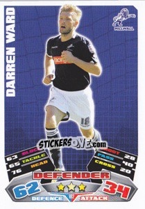 Sticker Darren Ward - NPower Championship 2011-2012. Match Attax n. 182 - Topps