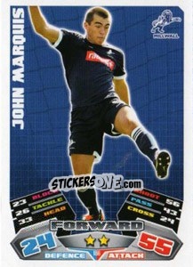 Sticker John Marquis - NPower Championship 2011-2012. Match Attax - Topps