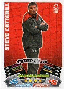 Sticker Steve Cotterill - NPower Championship 2011-2012. Match Attax - Topps
