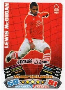 Sticker Lewis McGugan - NPower Championship 2011-2012. Match Attax n. 195 - Topps