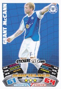 Sticker Grant McCann - NPower Championship 2011-2012. Match Attax n. 206 - Topps