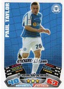 Sticker Paul Taylor - NPower Championship 2011-2012. Match Attax n. 207 - Topps