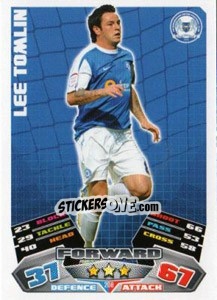Sticker Lee Tomlin - NPower Championship 2011-2012. Match Attax - Topps