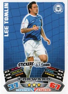 Sticker Lee Tomlin - NPower Championship 2011-2012. Match Attax n. 208 - Topps