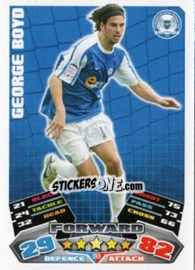 Sticker George Boyd - NPower Championship 2011-2012. Match Attax - Topps
