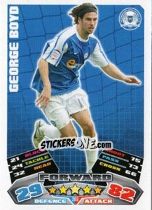 Sticker George Boyd - NPower Championship 2011-2012. Match Attax n. 209 - Topps