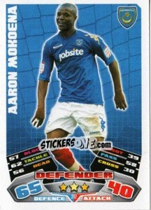 Sticker Aaron Mokoena - NPower Championship 2011-2012. Match Attax n. 212 - Topps
