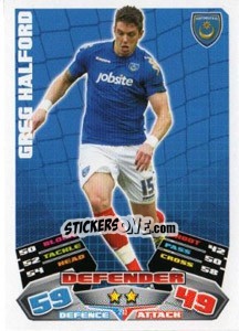 Sticker Greg Halford - NPower Championship 2011-2012. Match Attax n. 213 - Topps