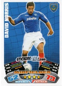 Sticker David Norris - NPower Championship 2011-2012. Match Attax - Topps