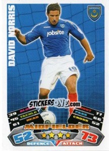 Sticker David Norris - NPower Championship 2011-2012. Match Attax n. 217 - Topps
