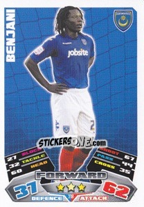 Sticker Benjani - NPower Championship 2011-2012. Match Attax - Topps