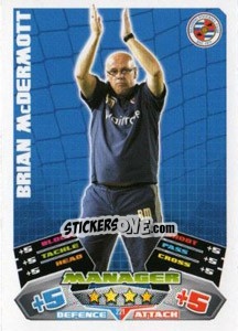 Sticker Brian McDermott - NPower Championship 2011-2012. Match Attax n. 221 - Topps