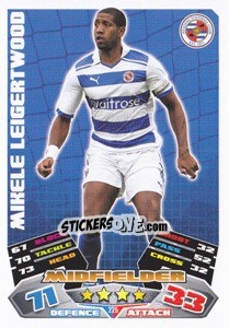 Sticker Mikele Leigertwood - NPower Championship 2011-2012. Match Attax n. 225 - Topps